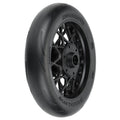 Pro-Line 1/4 Supermoto Front Tire, Mounted on Black Wheel for Promoto-MX (PRO1022210)