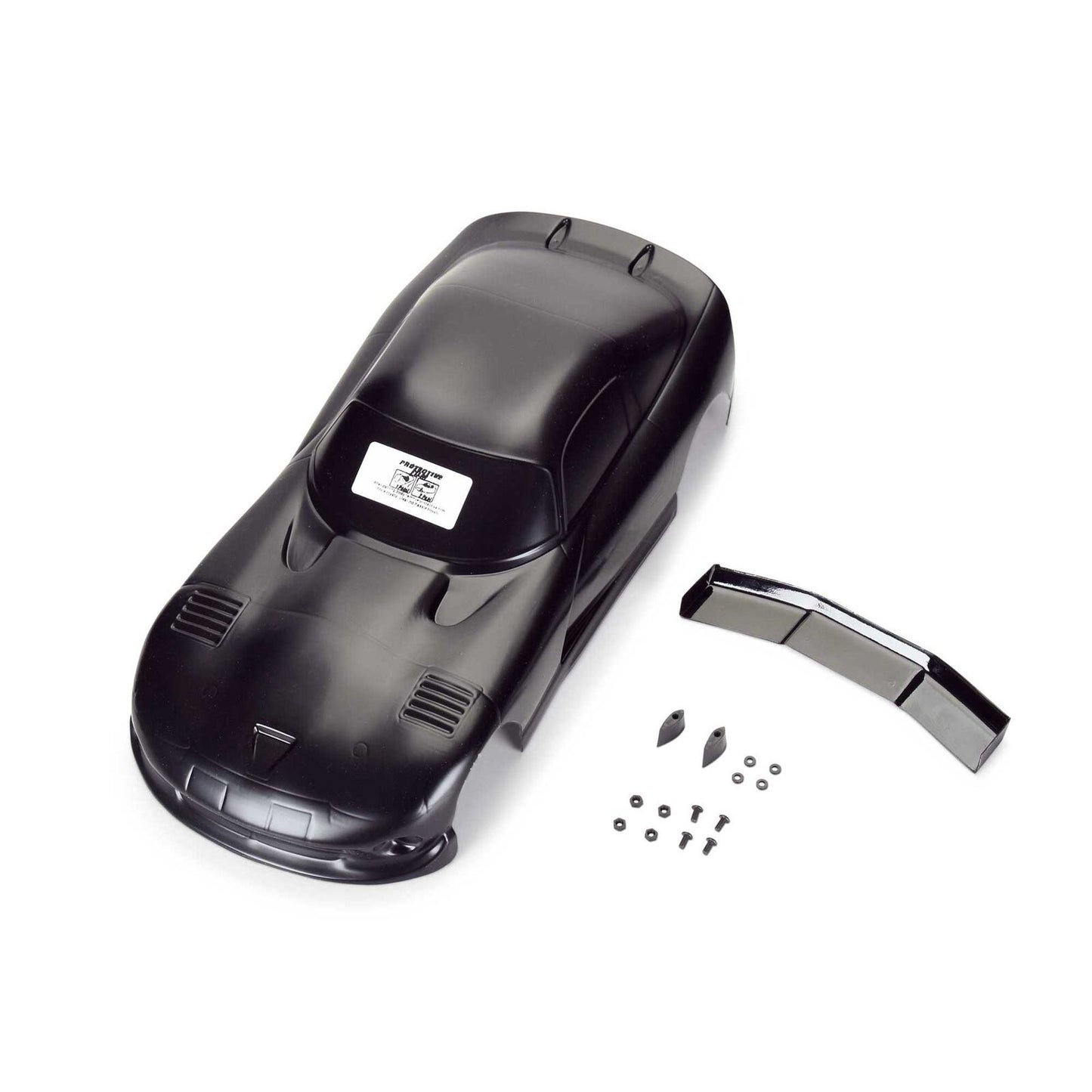 Pre-Cut 2002 Dodge Viper GTS for Losi NASCAR (Black)