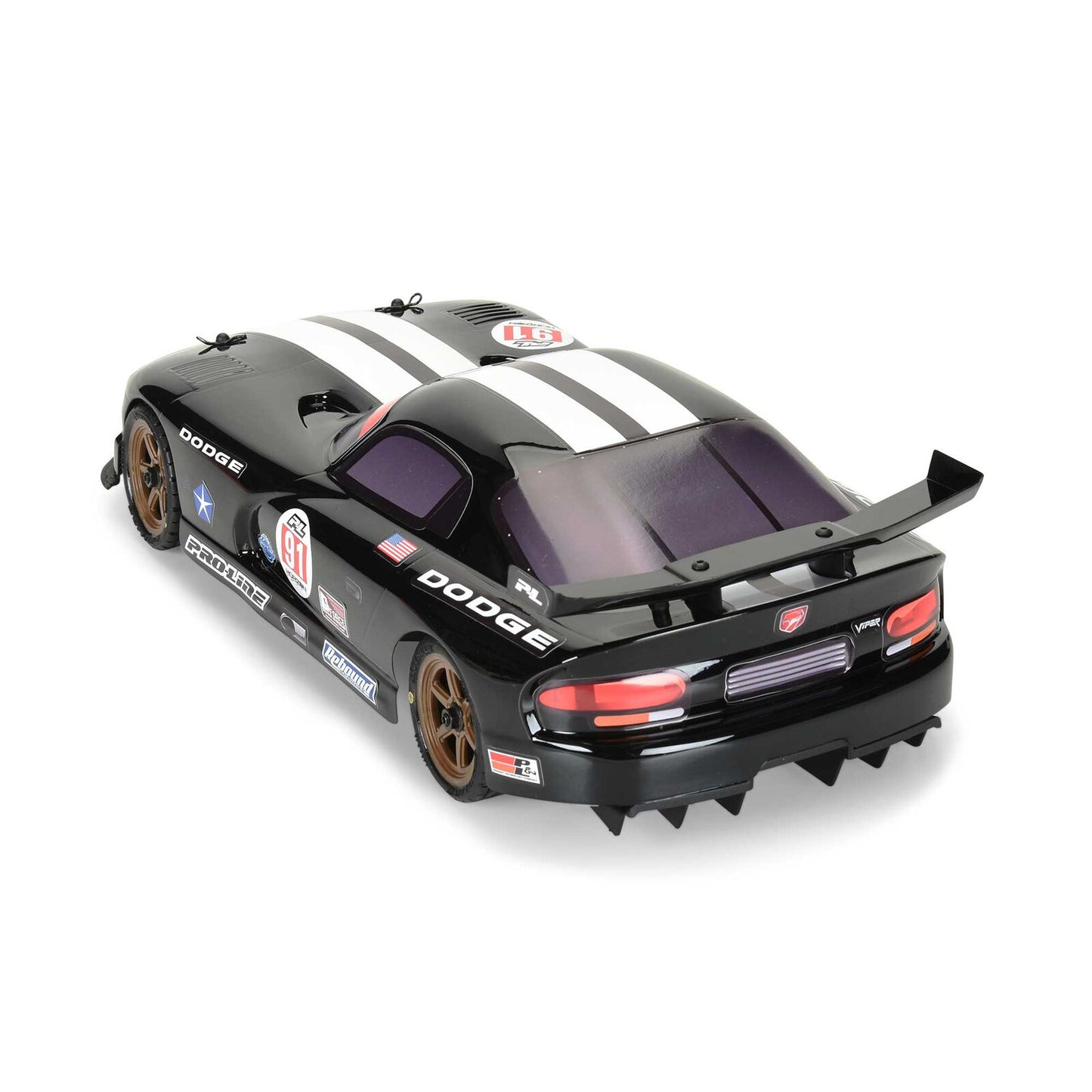 Pre-Cut 2002 Dodge Viper GTS for Losi NASCAR (Black)