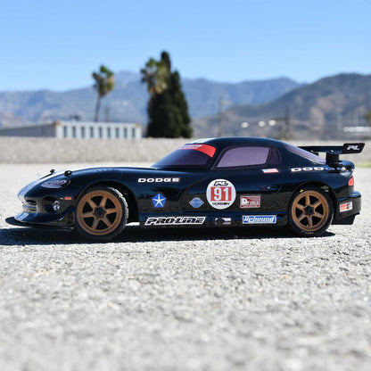 Pre-Cut 2002 Dodge Viper GTS for Losi NASCAR (Black)