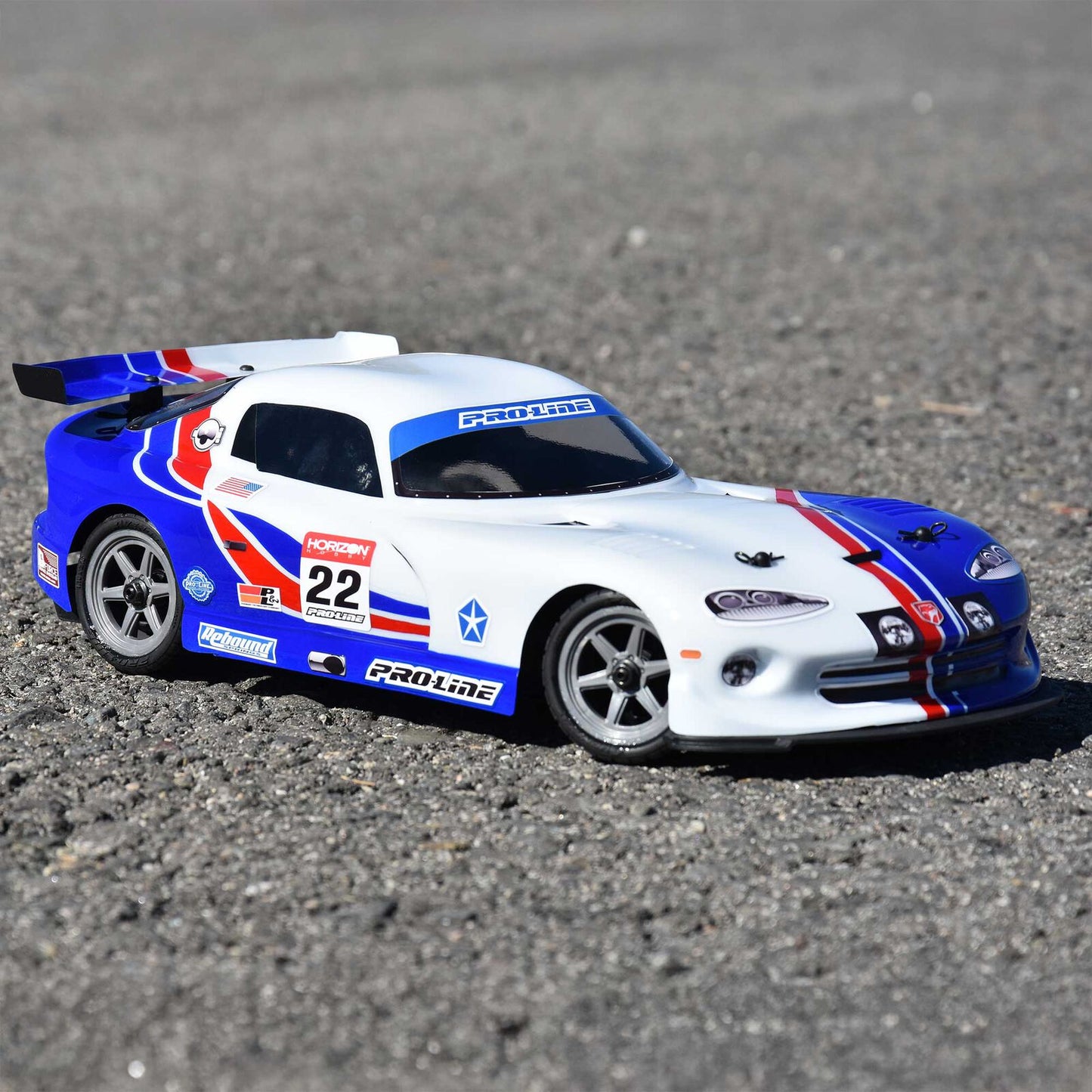 Pre-Cut 2002 Dodge Viper GTS for Losi NASCAR (Clear)