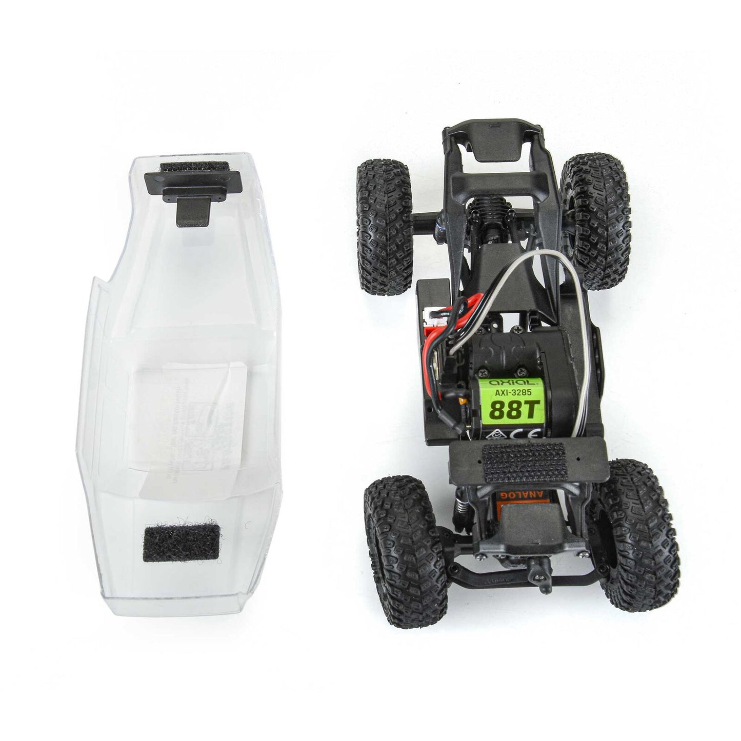 Body LE Coyote High Perf Clear Tear for Axial SCX30