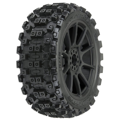 Badlands MX M2 1/8 MTD Mach 10 Black Wheels F/R
