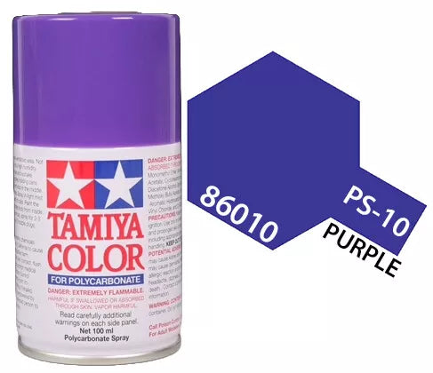 Tamiya PS-10 Purple Polycarbonate Spray Paint, 100ml product photo