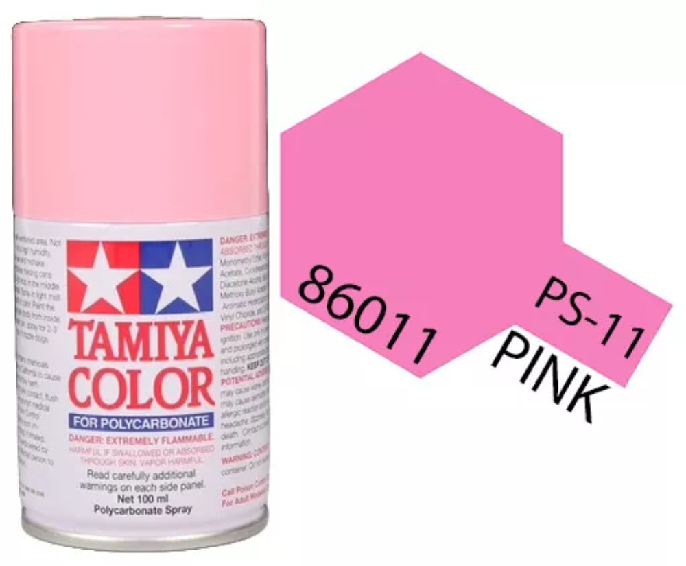 Tamiya PS-11 Pink Polycarbonate Spray Paint, 100ml product photo