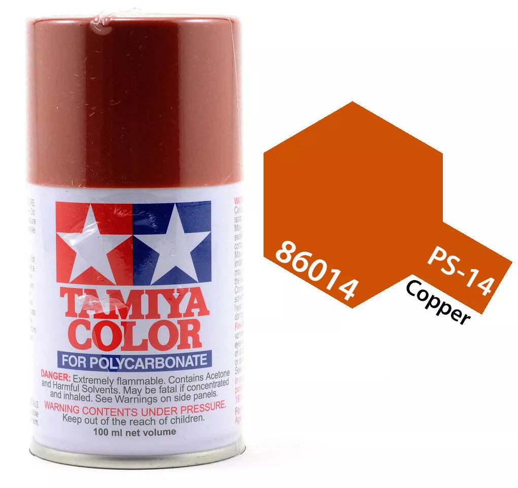 Tamiya PS-14 Copper Polycarbonate Spray Paint, 100ml product photo