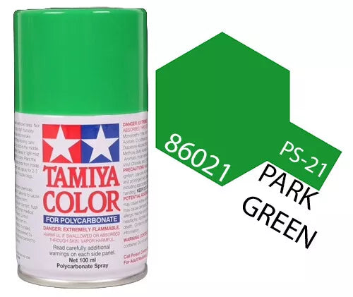 Tamiya PS-21 Park Green Polycarbonate Spray Paint, 100ml product photo