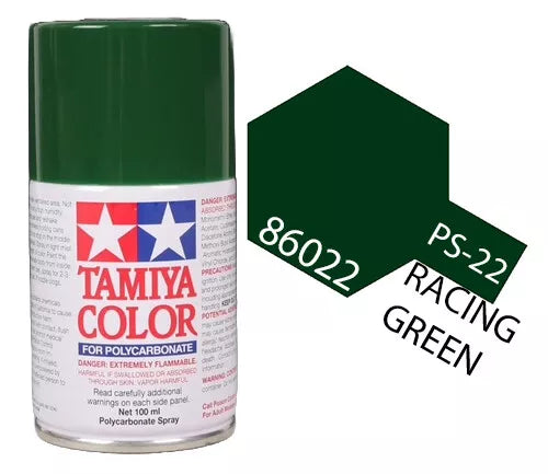 Tamiya PS-22 Racing Green Polycarbonate Spray Paint, 100ml product photo