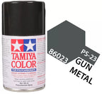 Tamiya PS-23 Gun Metal Polycarbonate Spray Paint, 100ml product photo