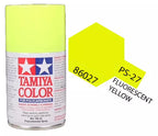 Tamiya PS-27 Fluorescent Yellow Polycarbonate Spray Paint, 100ml product photo