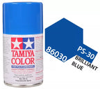 Tamiya PS-30 Brilliant Blue Polycarbonate Spray Paint, 100ml product photo