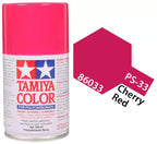 Tamiya PS-33 Cherry Red Polycarbonate Spray Paint, 100ml product photo