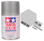 Tamiya PS-36 Translucent Silver Polycarbonate Spray Paint, 100ml product photo