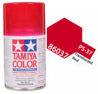 Tamiya PS-37 Translucent Red Polycarbonate Spray Paint, 100ml product photo