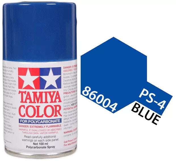 Tamiya PS-4 Blue Polycarbonate Spray Paint, 100ml product photo