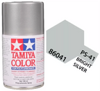 Tamiya PS-41 Bright Silver Polycarbonate Spray Paint, 100ml product photo