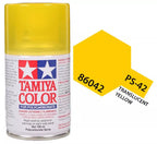 Tamiya PS-42 Translucent Yellow Polycarbonate Spray Paint, 100ml product photo