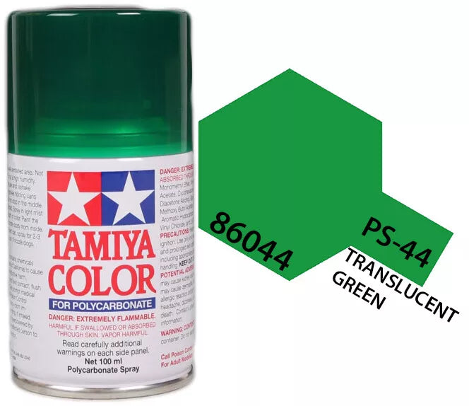 Tamiya PS-44 Translucent Green Polycarbonate Spray Paint, 100ml product photo