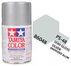 Tamiya PS-48 Metallic Silver Polycarbonate Spray Paint, 100ml product photo