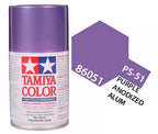 Tamiya PS-51 Purple Anodized Aluminum Polycarbonate Spray Paint, 100ml product photo