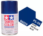 Tamiya PS-59 Dark Metallic Blue Polycarbonate Spray Paint, 100ml product photo