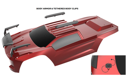 1/6 Machete Brushless 4s Monster Truck Red