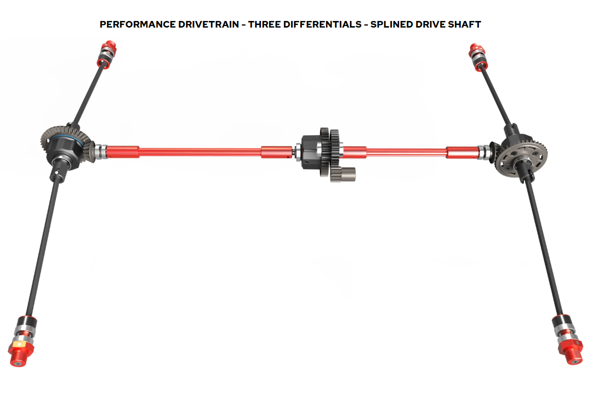 1/6 Machete Brushless 4s Monster Truck Red