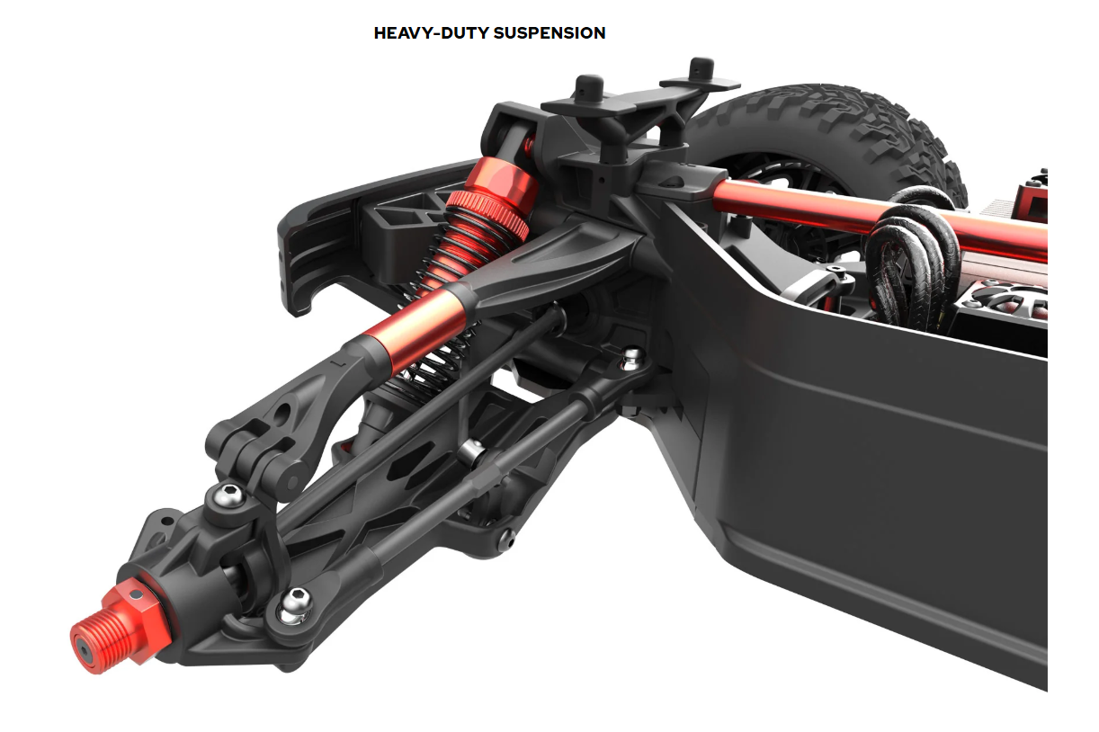 1/6 Machete Brushless 4s Monster Truck Red