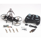 Rage R/C AeroBoard RTF drone, Silver Robot, with transmitter, battery and accessories