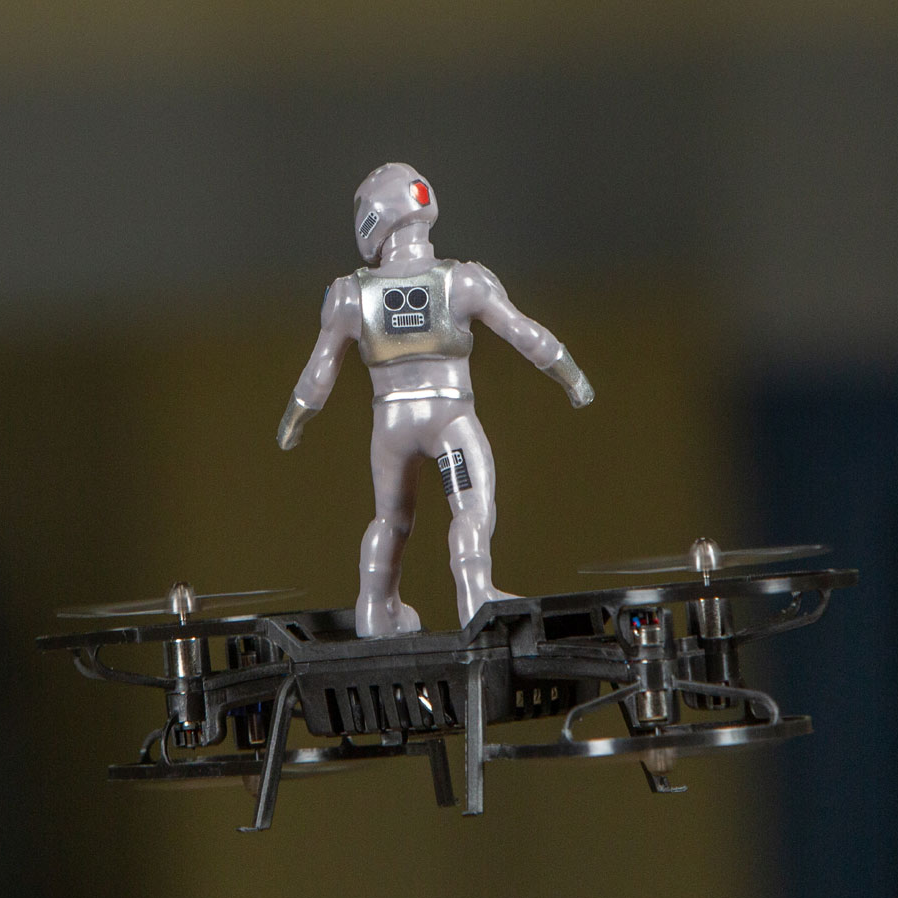 Rage R/C AeroBoard drone, Silver Robot – view 4