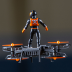 Rage AeroBoard RTF, Orange Skater (RGR4572)