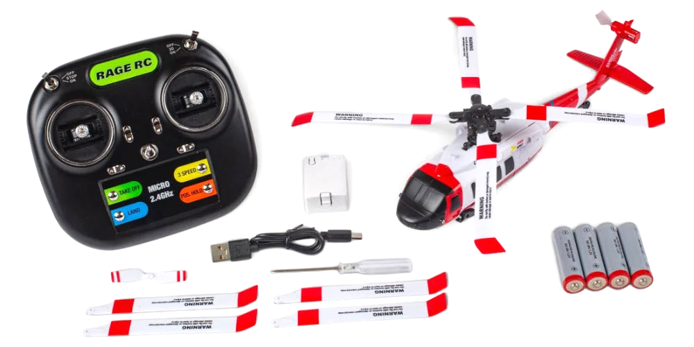Hero-Copter BL, 4-Blade Brushless RTF Heli; Coast Guard