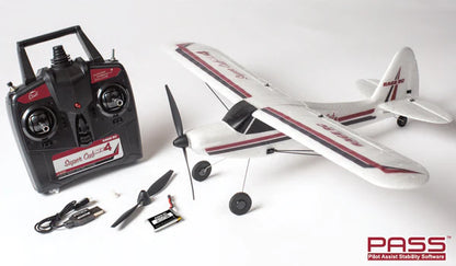 Super Cub MX4 Micro 4-Channel RTF Airplane with PASS (Pilot Assist Stability Software)