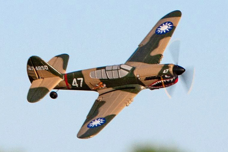 Rage Curtiss P-40 Warhawk Micro RTF Airplane with PASS System (RGRA1305)
