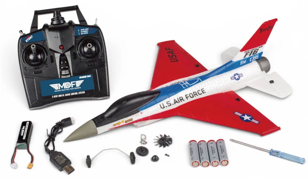 Rage F-16 Micro RTF Brushless Powered EDF Jet with PASS (RGRA1700)
