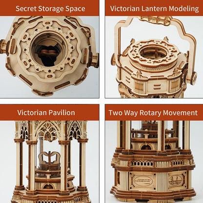 Mechanical Music Box; Victorian Lantern