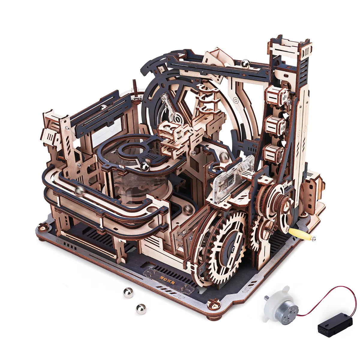 Robotime ROKR Marble Spaceport Marble Run 3D Wooden Puzzle (ROELGC01)
