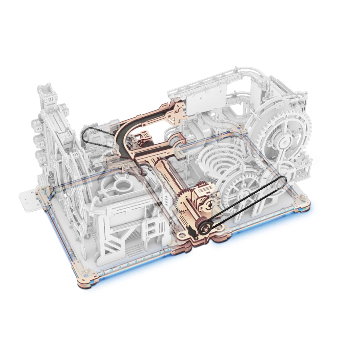 ROKR Marble Spaceport Marble Run 3D Wooden Puzzle
