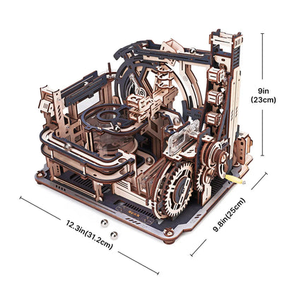 ROKR Marble Spaceport Marble Run 3D Wooden Puzzle