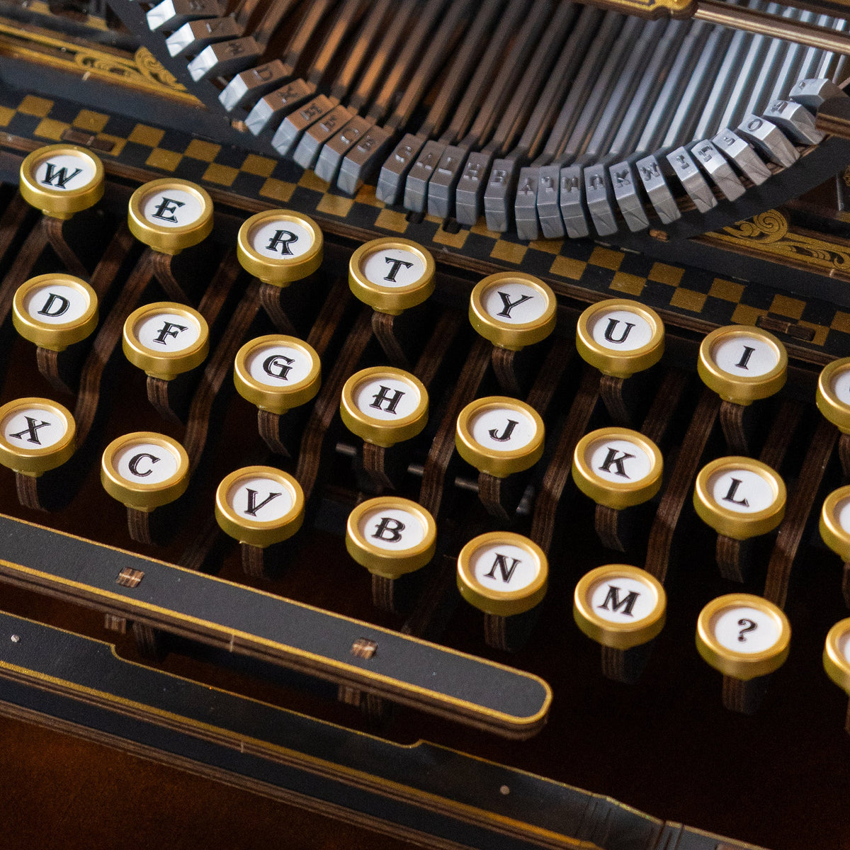 Mechanical Typewriter Wooden 3D Puzzle, Classic Version