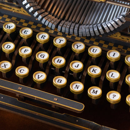 Mechanical Typewriter Wooden 3D Puzzle, Classic Version