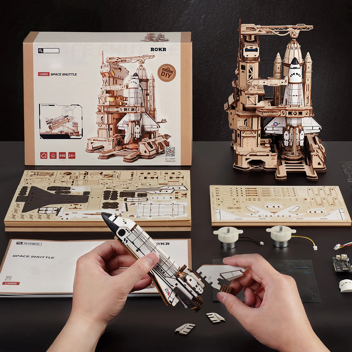 Space Shuttle Mechanical 3D Wooden Puzzle