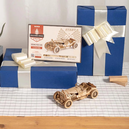 Wood Puzzle: V8 Grand Prix Car
