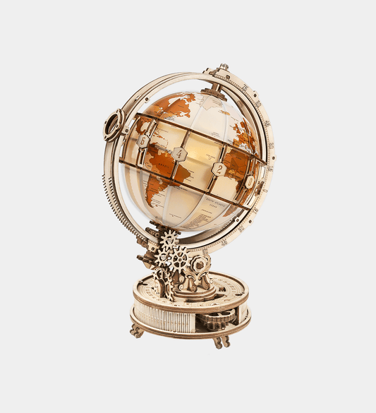 Luminous Globe 3D Wooden Puzzle, Electric Version