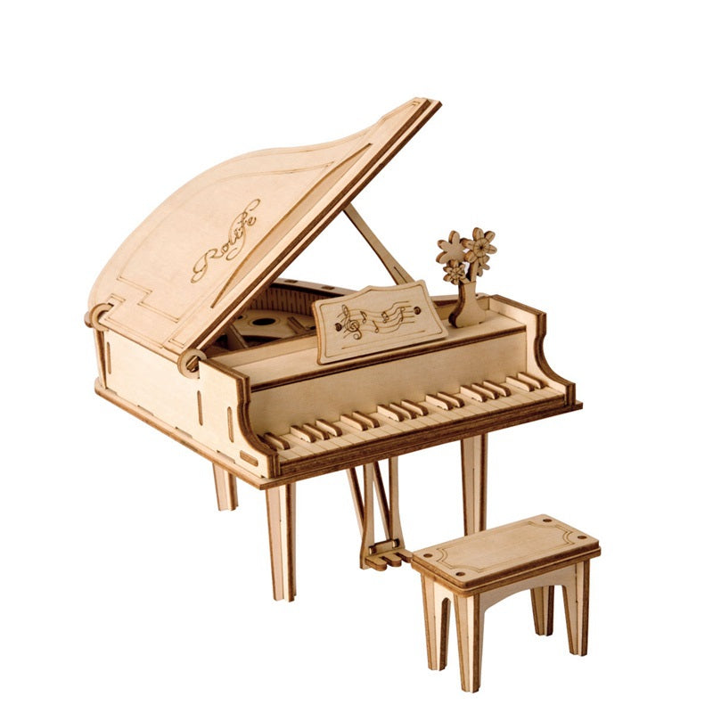 Classic 3D Wood Puzzles; Grand Piano