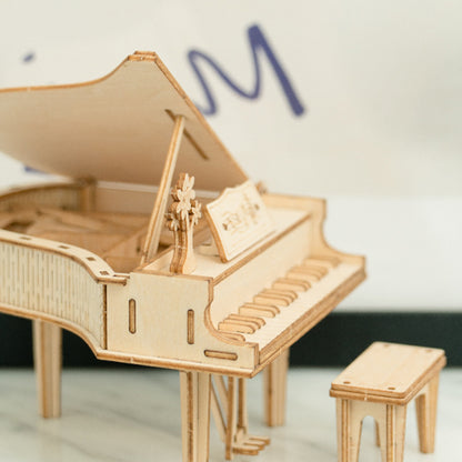 Classic 3D Wood Puzzles; Grand Piano