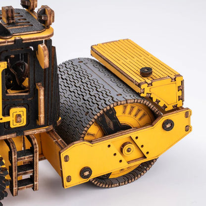 Engineering Vehicle 3D Wood Puzzle; Road Roller