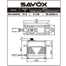 Load image into Gallery viewer, Savox- SV2290SG Servo
