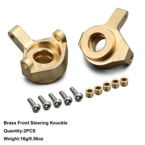 Injora 8g Brass Front Steering Knuckles, RC Counter Weights SCX24 (SCX24-08)