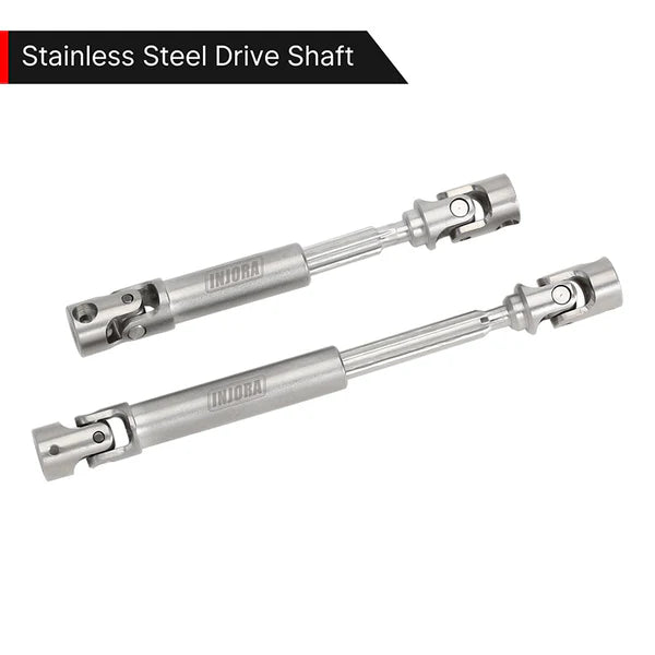 Stainless Steel Drive Shafts D Shape SCX24: C10 JLU Bronco Base Camp